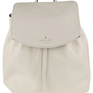 Kate Spade small leather backpack breezy cream